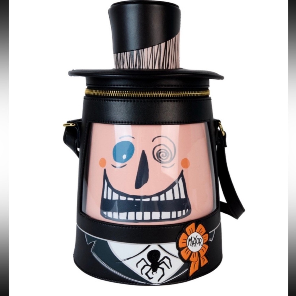 Nightmare before Christmas Mayor spinning head Crossbody